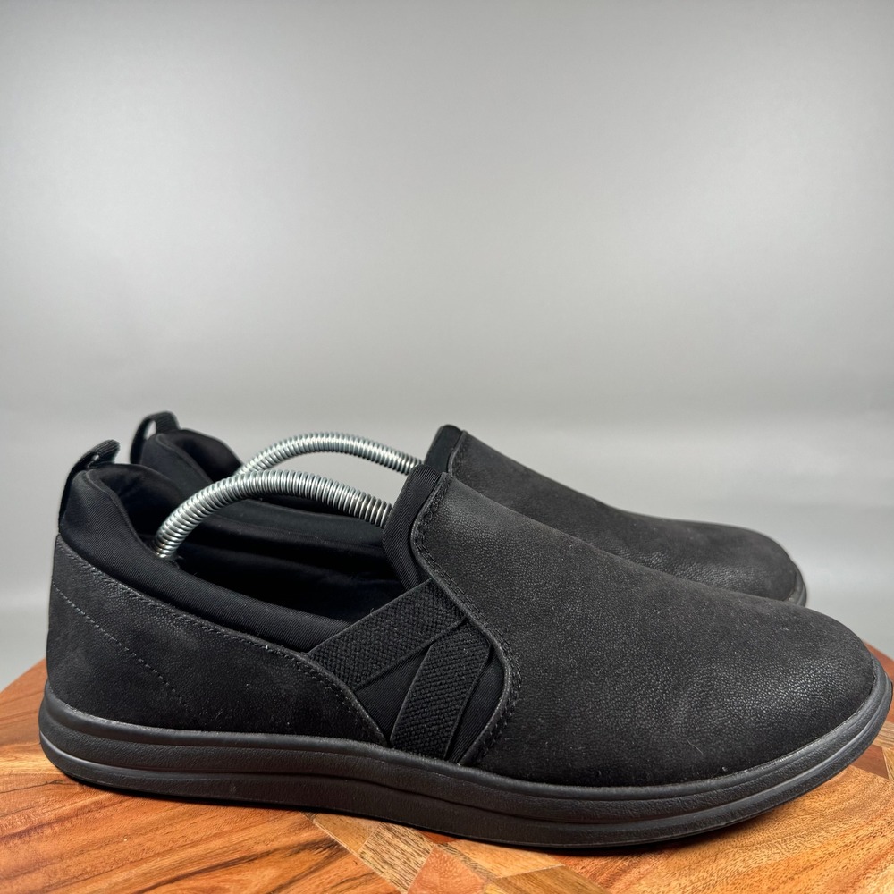 Clarks Cloudsteppers Womens 8.5 Black Slip On Loafers Walking Shoes 261689544060